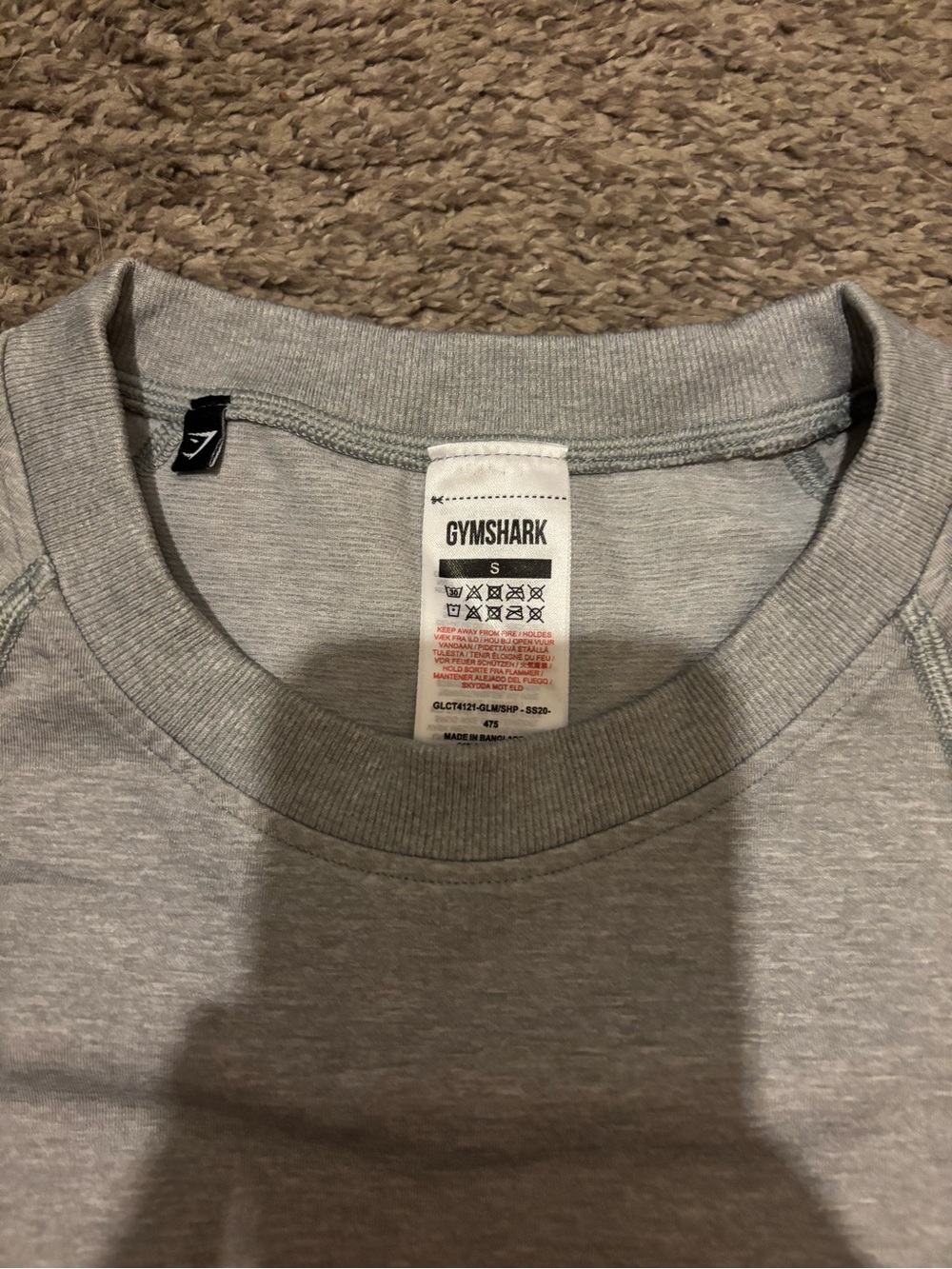 GymShark Grey Ombre Crop Top - Picture 4 of 4